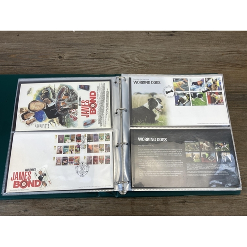 442 - Three first day cover albums containing a collection of first day covers to include Grand Prix, Brit... 