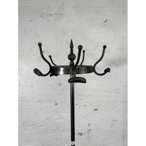 140 - A metal freestanding coat stand - approx. 181cm high