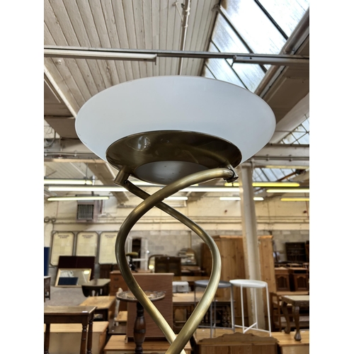 141 - Three standard lamps - largest approx. 187cm high