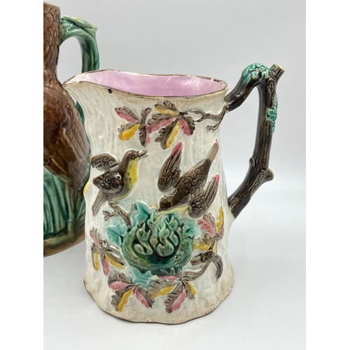 202 - Three pieces of 19th century pottery, one Regency Mason's Ironstone mug circa 1830 and two Victorian... 