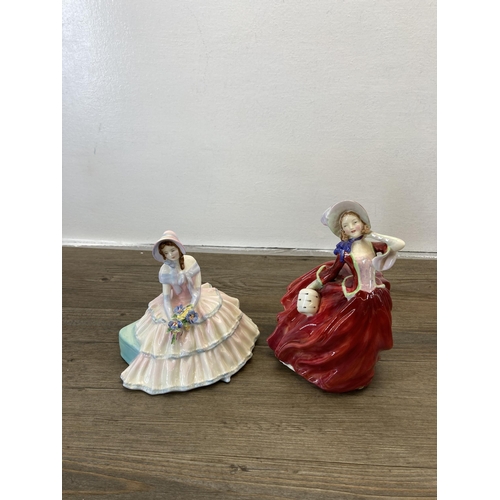 249 - Six Royal Doulton figurines, two Daydreams HN1731, one My Best Friend HN3011, one Loretta HN2337, on... 