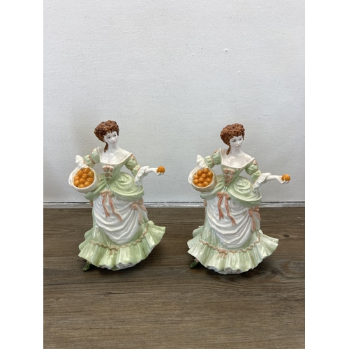 250 - Five Coalport figurines, Lady Lilian, Curtain Call, Princess Alexandra limited edition no. 2596/7500... 