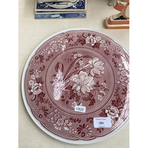 265 - A collection of ceramics to include Wedgwood Florentine oval meat plate, Royal Albert Old Country Ro... 