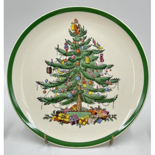 223 - Six pieces of Spode Christmas Tree pattern china