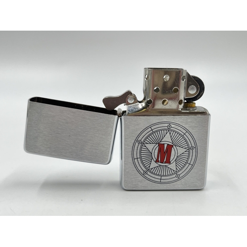 A 2003 boxed Zippo Marlboro Marshall Red Vintage Series 1937 cigarette  lighter