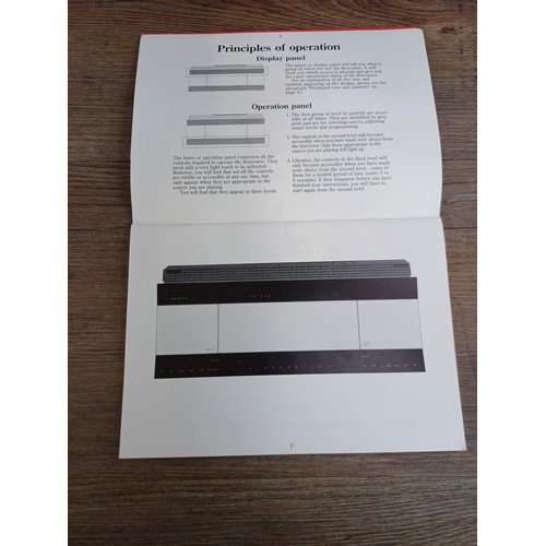 649 - A mid/late 1980s Bang & Olufsen BeoCenter 9000 type 2501 sensi-touch control music centre comprising... 