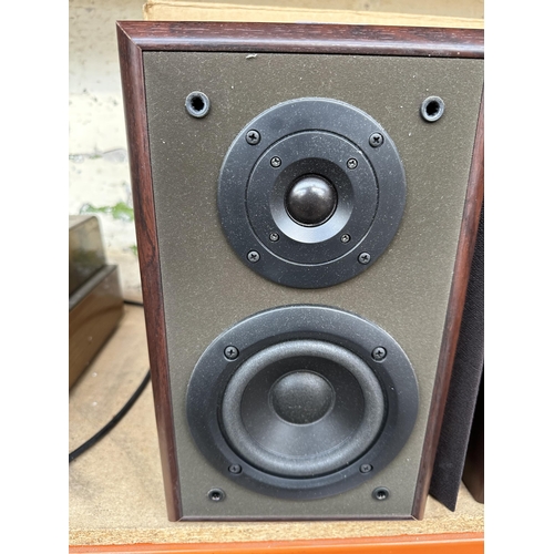 640 - A boxed pair of Technics SB-HD81 6Ω two-way bookshelf hi-fi speakers