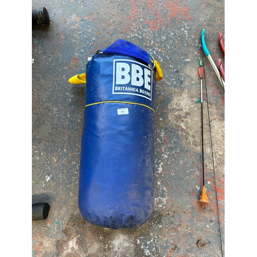 790 - A BBE Britannia boxing punch bag - approx. 62cm high