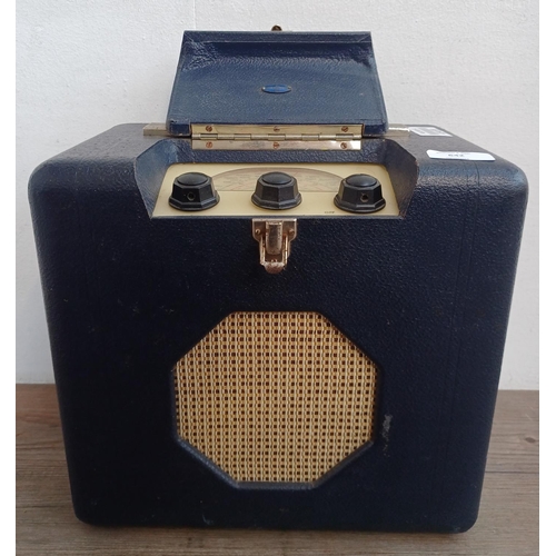 642 - A late 1940s Roberts Radio Co. Ltd. P4D four-valve three-band dry-battery portable radio