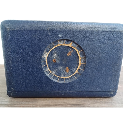 642 - A late 1940s Roberts Radio Co. Ltd. P4D four-valve three-band dry-battery portable radio