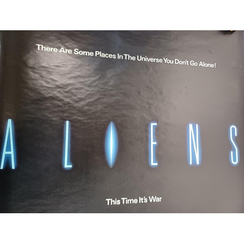 711 - A rolled 1986 Aliens film poster - approx. 102cm wide x 150cm long