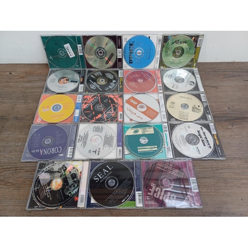 717A - A collection of CD singles to include Corona, Livin' Joy, Whigfield, N-Trance, Bon Jovi, New Order, ... 