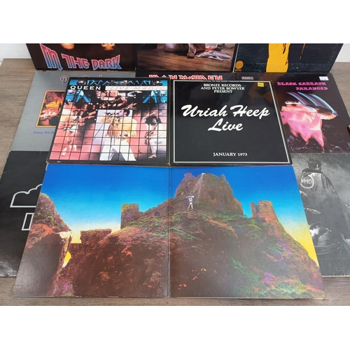 722 - Twelve rock LP vinyl records to include Black Sabbath 'Vol. 4' and 'Paranoid', Grateful Dead 'In the... 