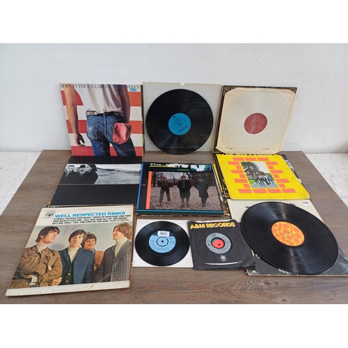 727 - A collection of vinyl records to include R.E.M. 'Green', UB40, Yazoo, The Police, Men At Work, The S... 