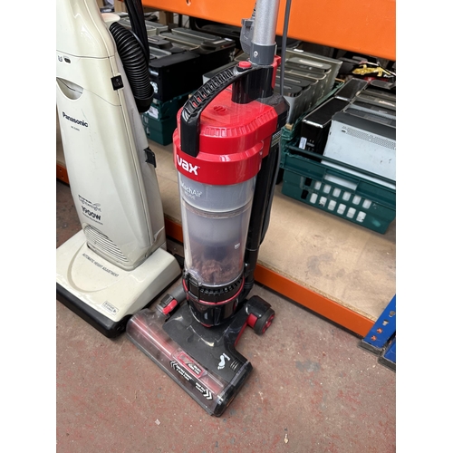 765 - Two upright vacuum cleaners, one Vax Mach Air Revive bagless and one Panasonic MC-E3002 Super Lightw... 