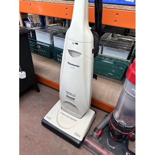 765 - Two upright vacuum cleaners, one Vax Mach Air Revive bagless and one Panasonic MC-E3002 Super Lightw... 