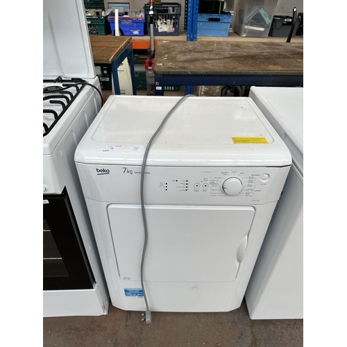 774 - A Beko DRVS73W 7kg 60cm tumble dryer