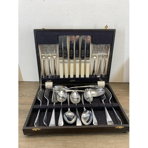 331 - Five vintage cased cutlery sets