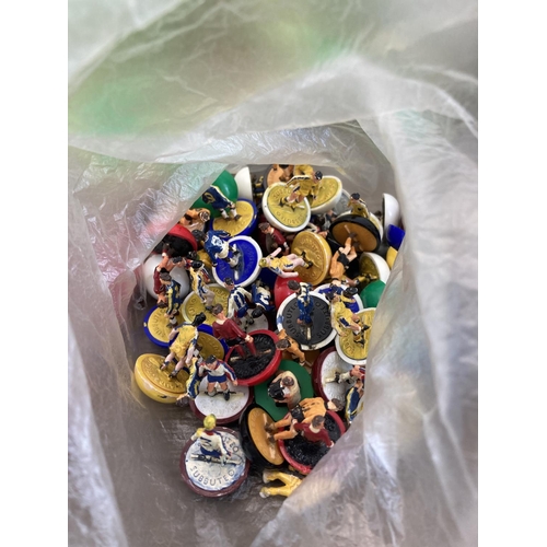 395 - A collection of vintage Subbuteo accessories to include Tournament Goals - no. C154, Work Cup Goals,... 