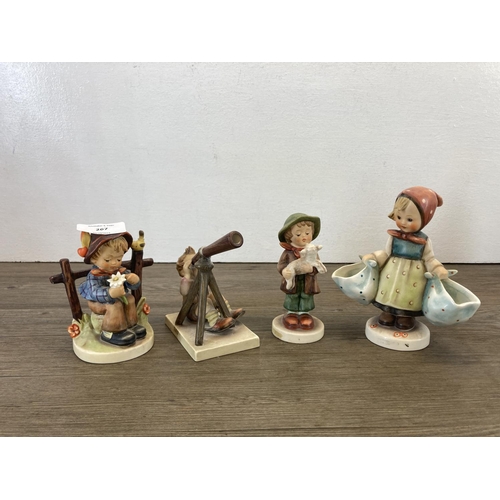 267 - Sixteen West German Goebel Hummel figurines to include Little Band music box, Star Gazer, Meditation... 