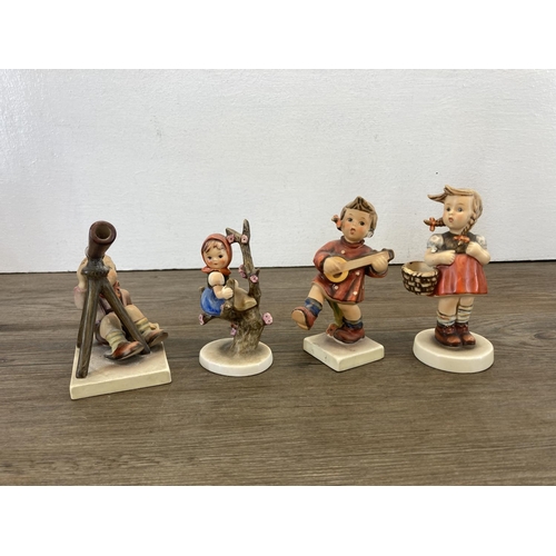 267 - Sixteen West German Goebel Hummel figurines to include Little Band music box, Star Gazer, Meditation... 