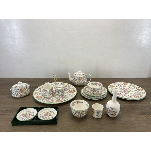 288 - A collection of Minton Haddon Hall bone China