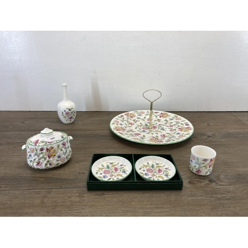 288 - A collection of Minton Haddon Hall bone China