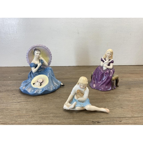 298 - Twelve ceramics figurines, six Royal Doulton and six Lladro