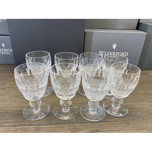 313 - A collection of Waterford Crystal glassware to include eight Colleen sherry glasses etc.