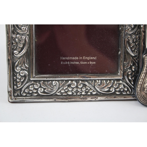 2291 - Two hallmarked sterling silver photo frames - approx. gross weight 335g