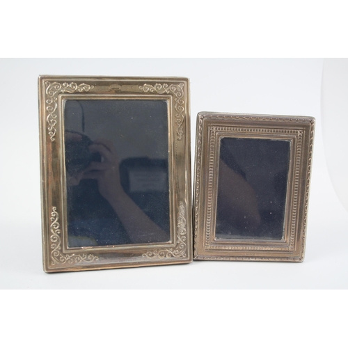 2294 - Two hallmarked sterling silver photo frames - approx. gross weight 647g