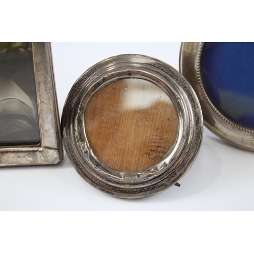 2295 - Three sterling silver photo frames - approx. gross weight 287g