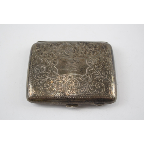 2298 - A George V John Rose hallmarked Birmingham silver cigarette case, dated 1915 - approx. gross weight ... 