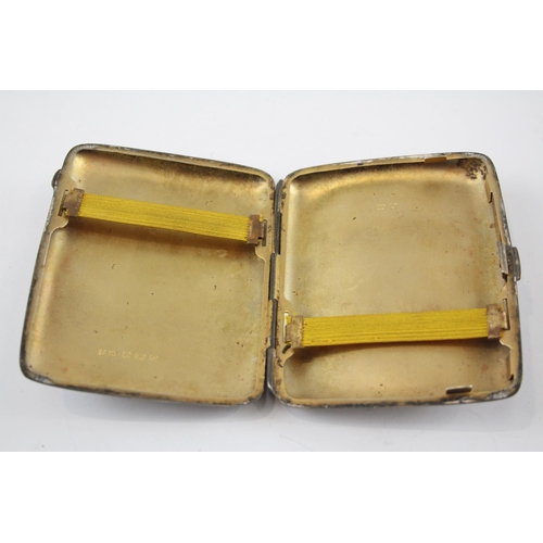 2298 - A George V John Rose hallmarked Birmingham silver cigarette case, dated 1915 - approx. gross weight ... 