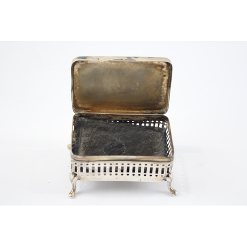 2301 - A C. E. Williams hallmarked Birmingham sterling silver trinket box, dated 1910 - approx. 6.7cm x 4.5... 