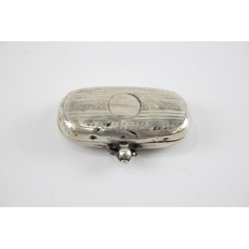 2307 - An Edwardian hallmarked Chester silver double sovereign case, dated 1910 - approx. gross weight 29g