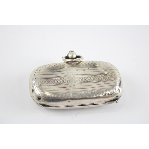 2307 - An Edwardian hallmarked Chester silver double sovereign case, dated 1910 - approx. gross weight 29g