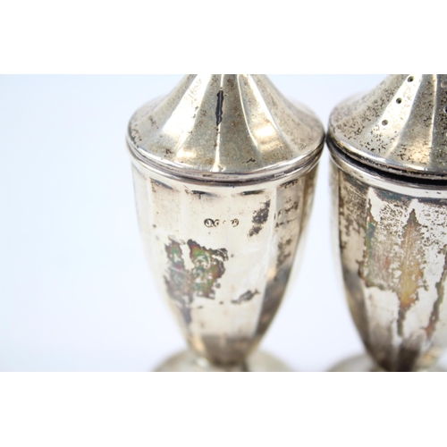 2309 - A pair of Joseph Gloster Ltd. hallmarked .925 sterling silver salt and pepper shakers - approx. gros... 