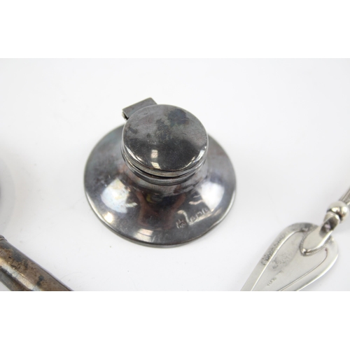 2317 - Three hallmarked silver desk accessories