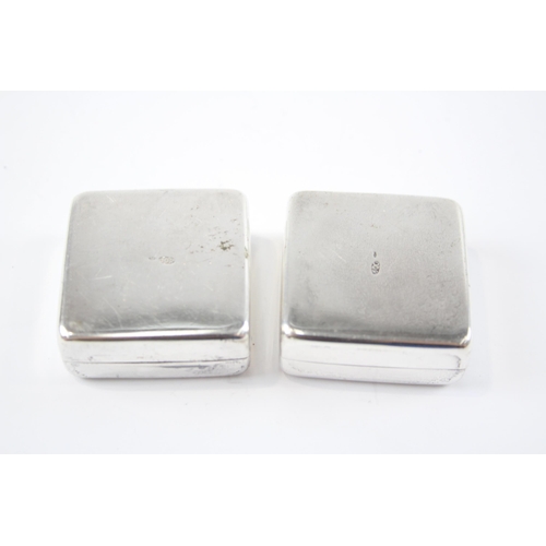 2326 - Two hallmarked .925 sterling silver trinket boxes - approx. gross weight 52g