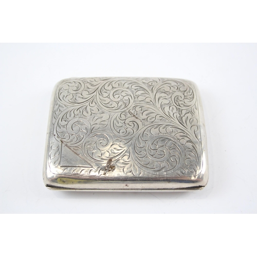 2330 - A 1929 W. H. Haseler Ltd. hallmarked Birmingham silver cigarette case - approx. gross weight 74g and... 