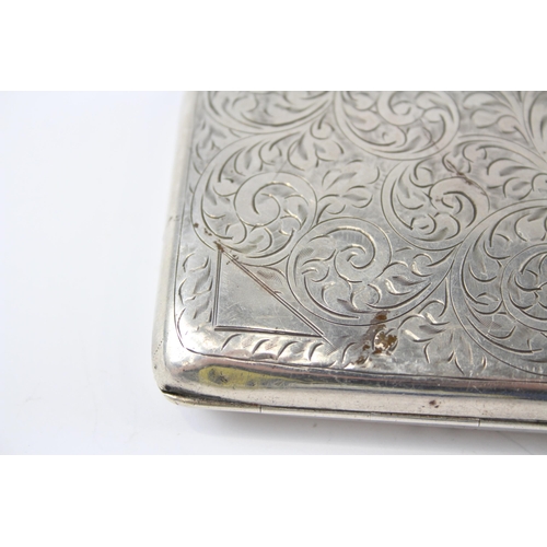 2330 - A 1929 W. H. Haseler Ltd. hallmarked Birmingham silver cigarette case - approx. gross weight 74g and... 