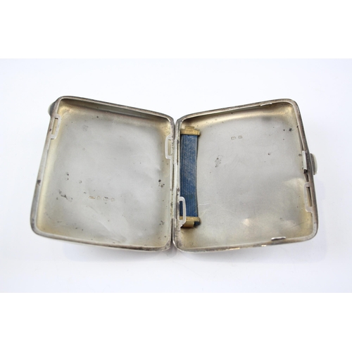 2330 - A 1929 W. H. Haseler Ltd. hallmarked Birmingham silver cigarette case - approx. gross weight 74g and... 