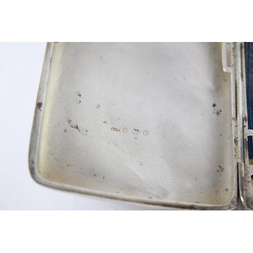 2330 - A 1929 W. H. Haseler Ltd. hallmarked Birmingham silver cigarette case - approx. gross weight 74g and... 