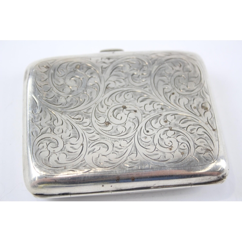 2330 - A 1929 W. H. Haseler Ltd. hallmarked Birmingham silver cigarette case - approx. gross weight 74g and... 