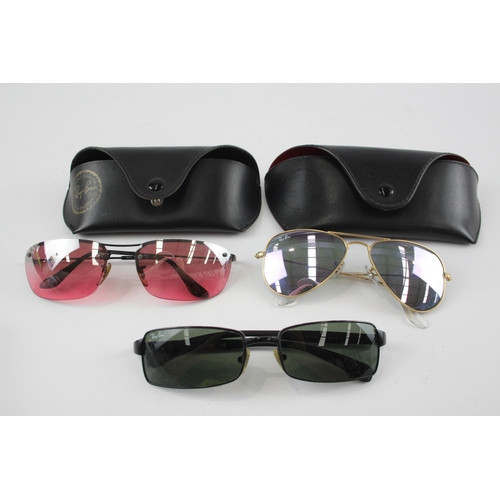 2344 - Three pairs of Ray-Ban sunglasses