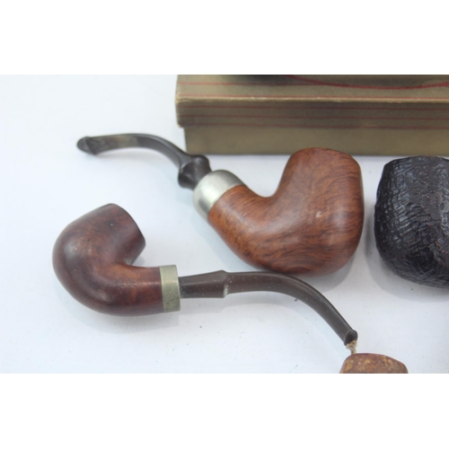 524 - Six vintage smoking pipes and bowls to include K & P Peterson's etc.