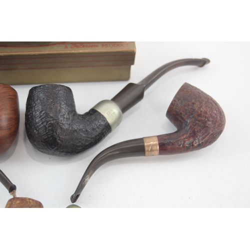 524 - Six vintage smoking pipes and bowls to include K & P Peterson's etc.