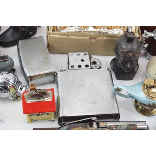 531 - A collection of vintage cigarette lighters