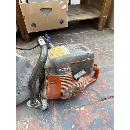 826 - A Husqvarna K770 petrol circular saw